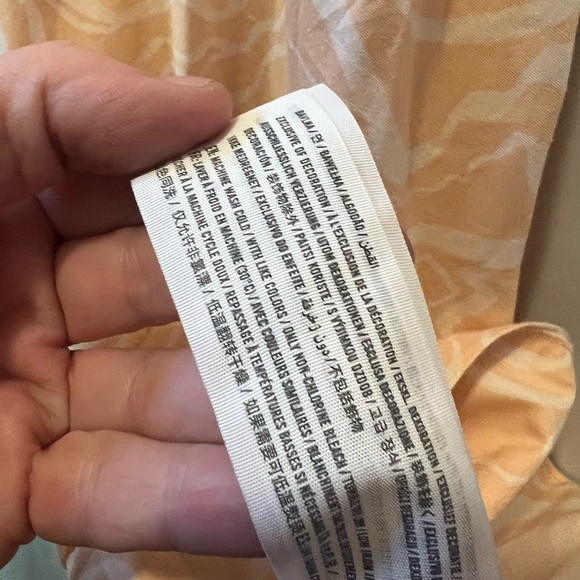 Abercrombie & Fitch Babydoll Poplin Peach Tie Back Dress - Picture 10 of 10